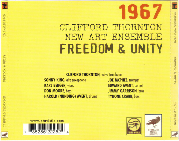 descargar álbum The Clifford Thornton New Art Ensemble - Freedom Unity