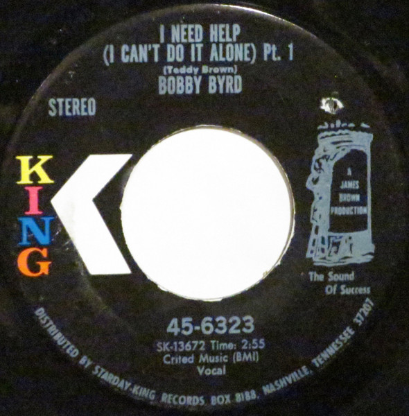Bobby Byrd – I Need Help (I Can't Do It Alone) (1970, Vinyl) - Discogs