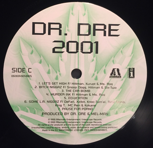 DR.DRE LP / 2001 バーコード:6 06949 04861 7-