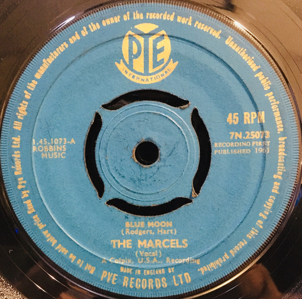 The Marcels – Blue Moon (1961, Vinyl) - Discogs