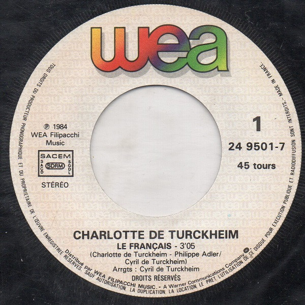 télécharger l'album Charlotte De Turckheim - Le Français