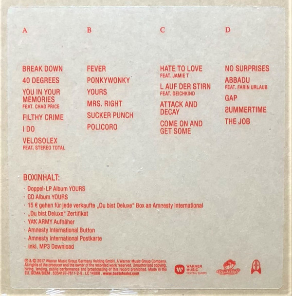 Album herunterladen Beatsteaks - Yours Du Bist Deluxe Box