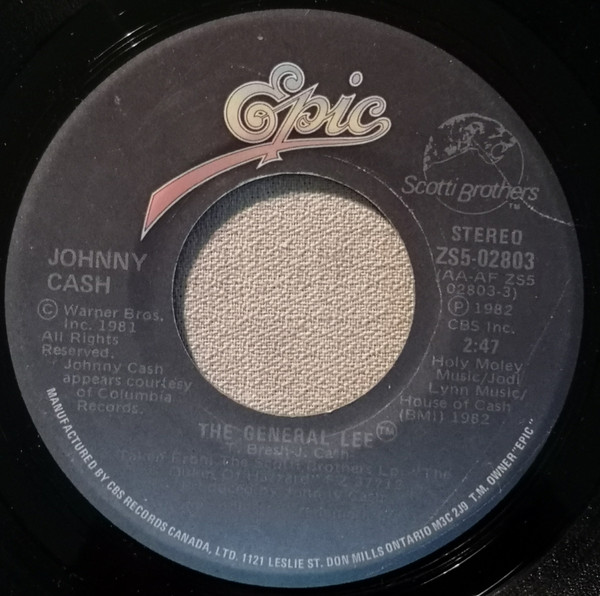 Johnny Cash / Sorrell Booke – The General Lee / Duelin' Dukes (1982, Vinyl)  - Discogs