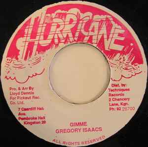 Gregory Isaacs - Gimme album cover