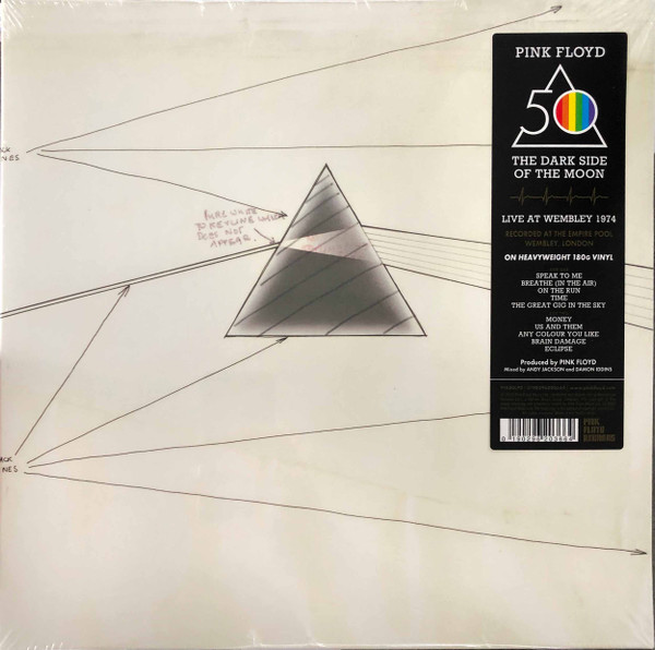 Pink Floyd – The Dark Side Of The Moon (Live At Wembley 1974) (2023, 180  Gram, 50th Anniversary, Vinyl) - Discogs