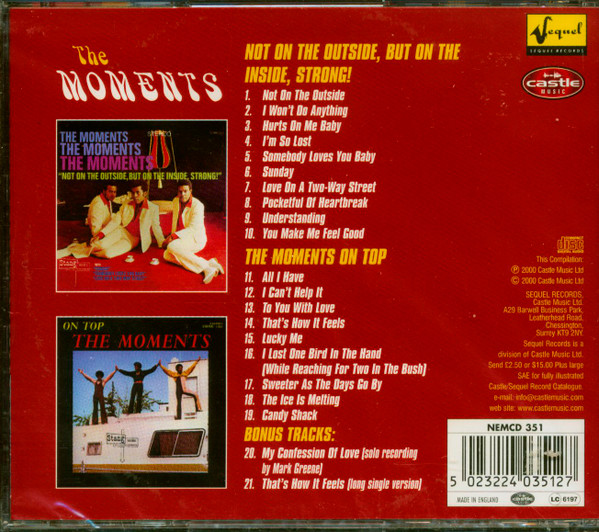 ladda ner album The Moments - Not On The Outside On Top