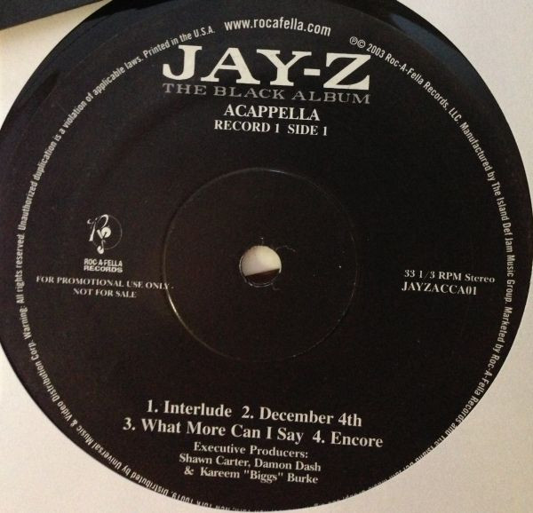 Jay-Z – The Black Album (Acappella) (2003, Vinyl) - Discogs