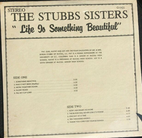 Album herunterladen The Stubbs Sisters - Life Is Something Beautiful