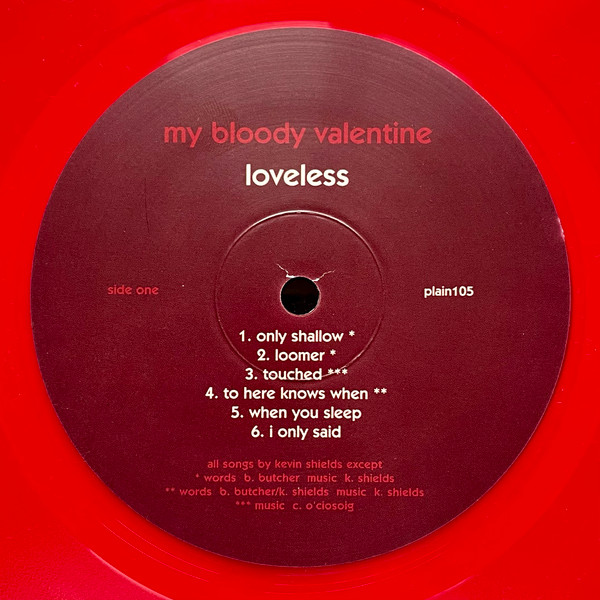 My Bloody Valentine Loveless 2009 Red Translucent Vinyl