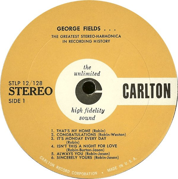 ladda ner album George Fields - The Greatest Stereo Harmonica In Recording History