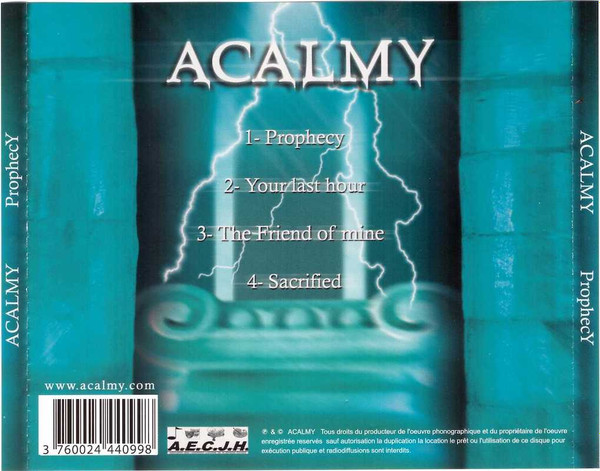 lataa albumi Acalmy - Prophecy