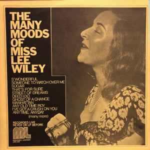 Lee Wiley - Miss Lee Wiley | Releases | Discogs