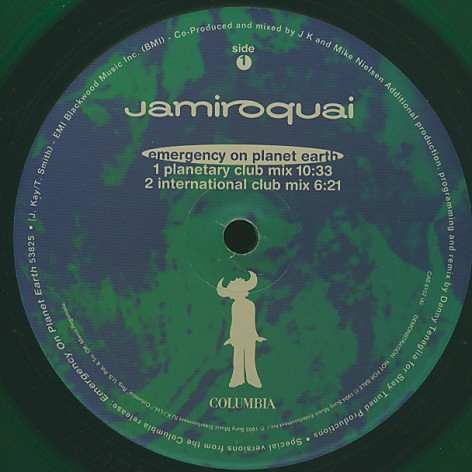 Jamiroquai – Emergency On Planet Earth (1993, Green , Vinyl