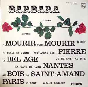Barbara (5) - Barbara Chante Barbara album cover
