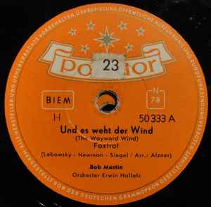 Bob Martin (3) - Und Es Weht Der Wind / Olé Muchacheros album cover