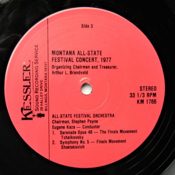 Album herunterladen AllState Festival Band, AllState Festival Choir, AllState Festival Orchestra - Montana All State Festival Concert 1977
