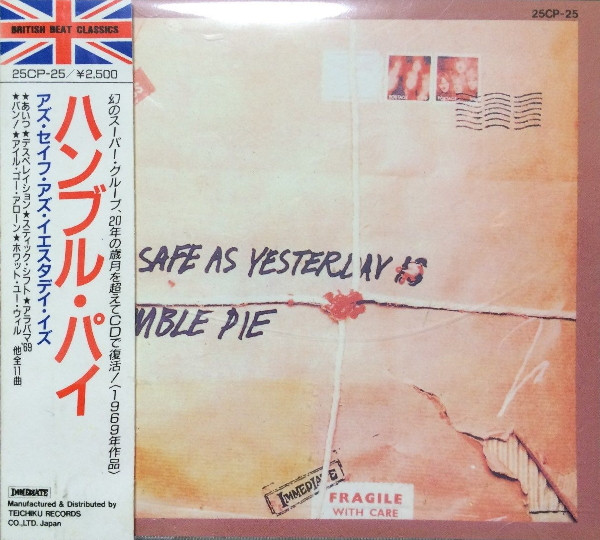 Humble Pie – As Safe As Yesterday Is (1989, CD) - Discogs