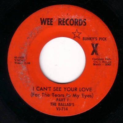 The Ballad's – I Can't See Your Love (1965, Vinyl) - Discogs