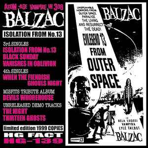 Balzac – Isolation From No.  , Vinyl   Discogs