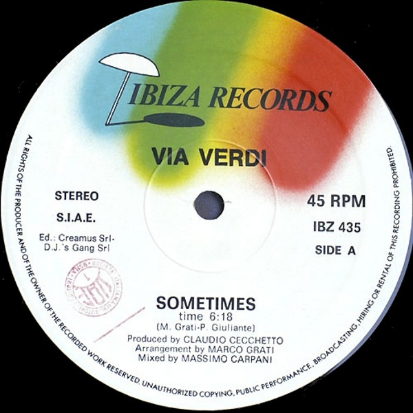 ladda ner album Via Verdi - Sometimes