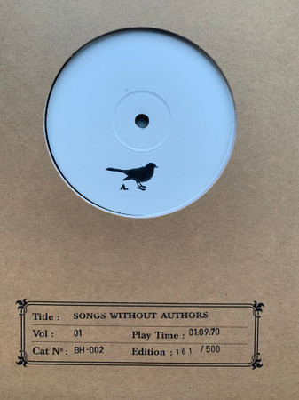 Various Artists - Songs Without Authors Vol. 1 (Double LP) — Broadside Hacks