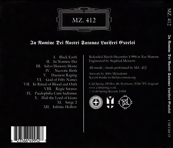 descargar álbum MZ 412 - In Nomine Dei Nostri Satanas Luciferi Excelsi