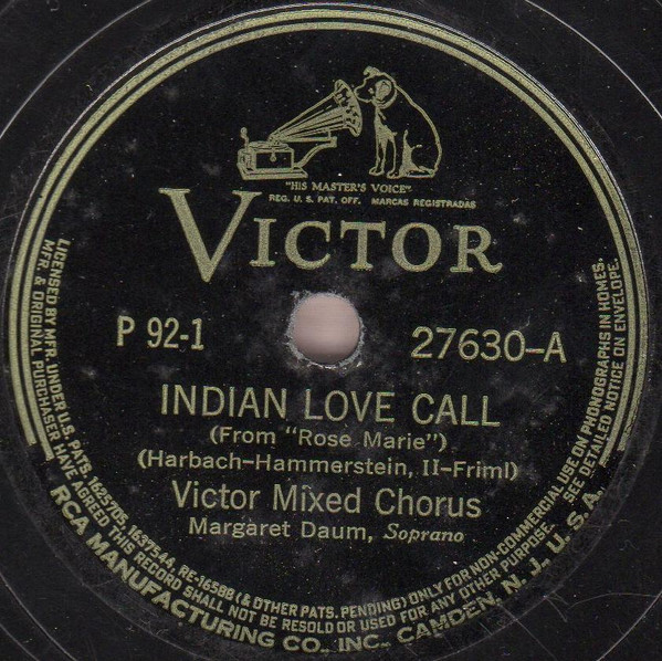 lataa albumi Victor Mixed Chorus - Indian love Call