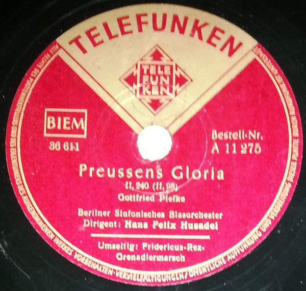 Album herunterladen Berliner Sinfonisches Blasorchester - Preussens Gloria Fridericus Rex Grenadiermarsch
