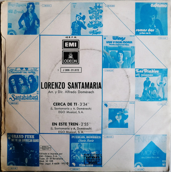 lataa albumi Lorenzo Santamaría - Cerca De Ti