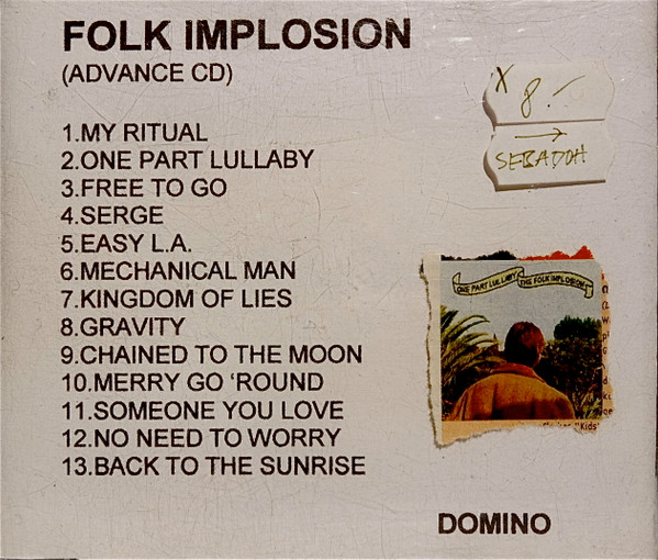 The Folk Implosion – One Part Lullaby (1999, Vinyl) - Discogs