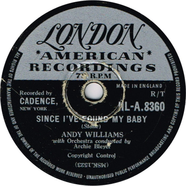 descargar álbum Andy Williams - Baby Doll SInce Ive Found My Baby