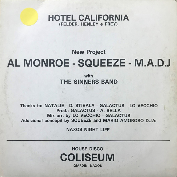 last ned album Al Monroe Squeeze MADJ - Hotel California