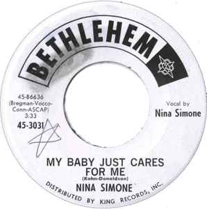 Nina Simone - My Baby Just Cares For Me / He Needs Me album cover