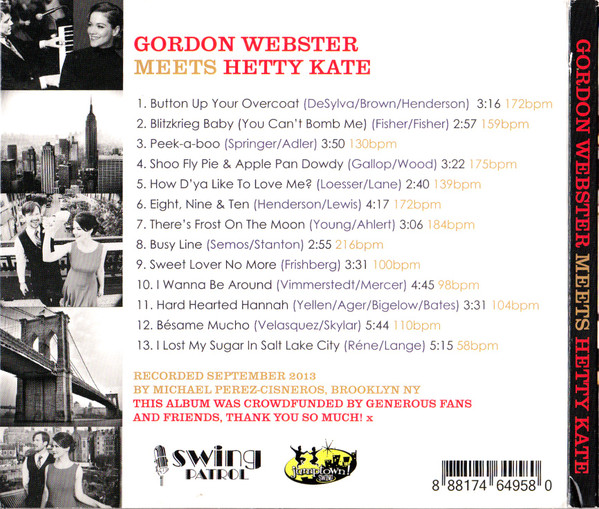 last ned album Gordon Webster Meets Hetty Kate - Gordon Webster Meets Hetty Kate