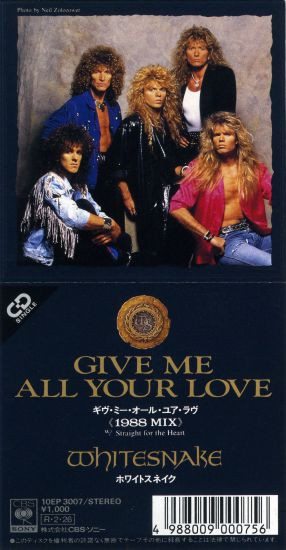 Whitesnake – Give Me All Your Love / Straight For The Heart (1988