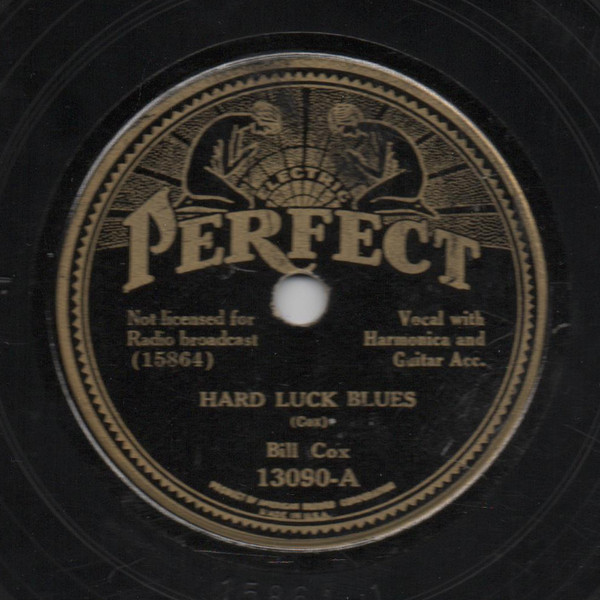 ladda ner album Bill Cox - Hard Luck Blues N R A Blues