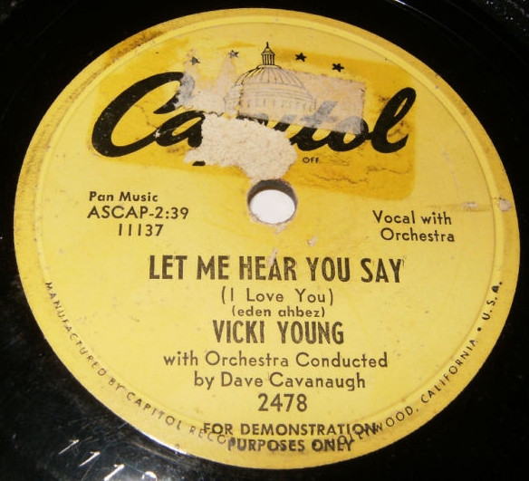 last ned album Vicki Young With David Cavanaugh Orchestra - I Love You So Much Let Me Hear You Say I Love You
