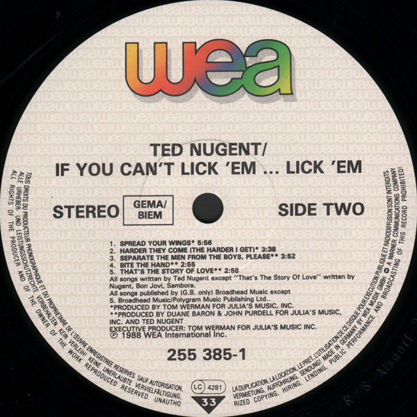 ladda ner album Ted Nugent - If You Cant Lick Em Lick Em