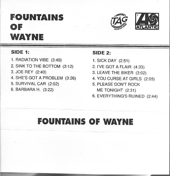 Fountains Of Wayne - Fountains Of Wayne | Releases | Discogs