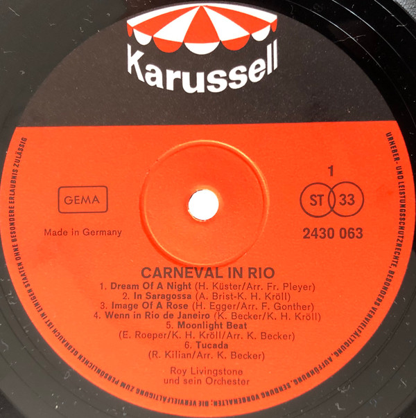 Album herunterladen Roy Livingstone Und Sein Orchester - Carneval In Rio