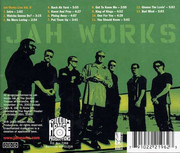 ladda ner album Jah Works - Live Vol 2