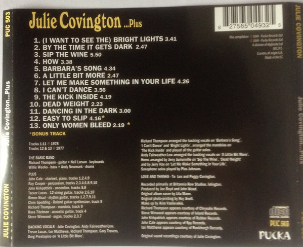 Album herunterladen Julie Covington - Julie Covington Plus