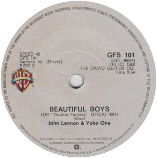 John Lennon Woman / Beautiful Boys 45 Single