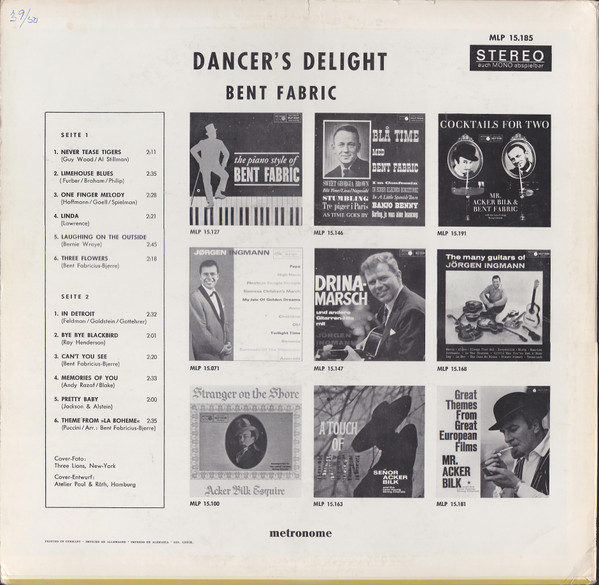 télécharger l'album Bent Fabric - Dancers Delight