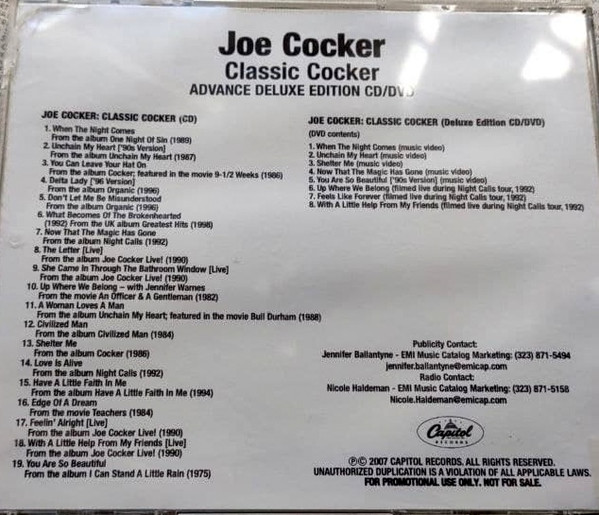 Joe Cocker – Classic Cocker (2007, CD) - Discogs