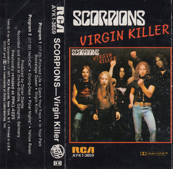 Scorpions – Virgin Killer (1980, Cassette) - Discogs
