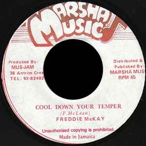 Cool Down Your Temper - Freddie McKay