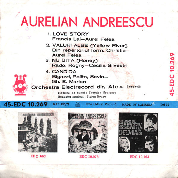 lataa albumi Aurelian Andreescu - Love Story Nu Uita Valuri Albe Candida