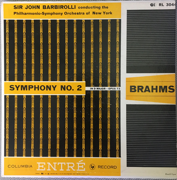 baixar álbum Brahms Sir John Barbirolli Conducting The PhilharmonicSymphony Orchestra of New York - Brahms Symphony No 2 in D Major Opus 73