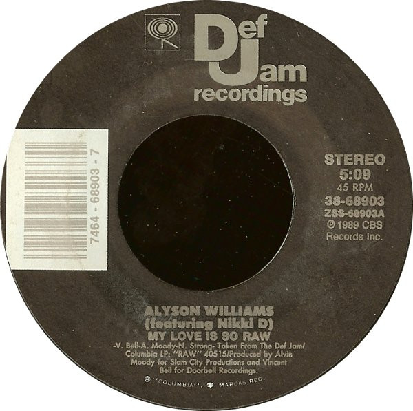 Alyson Williams – My Love Is So Raw (The Love Mix) (1989